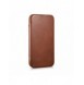iCarer CE Oil Wax Premium Läder Foliofodral iPhone 14 Plus magnetiskt flipfodral MagSafe brun (AKI14220707-BN)