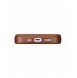 iCarer CE Oil Wax Premium Läder Foliofodral iPhone 14 Plus magnetiskt flipfodral MagSafe brun (AKI14220707-BN)