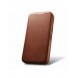 iCarer CE Oil Wax Premium Läder Foliofodral iPhone 14 Plus magnetiskt flipfodral MagSafe brun (AKI14220707-BN)