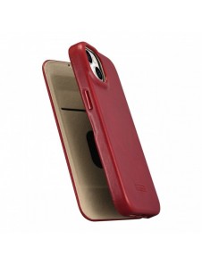 iCarer CE Oil Wax Premium Leather Folio Fodral iPhone 14 Plus Magnetic Flip Leather Folio Fodral MagSafe Röd (AKI14220707-RD)