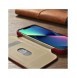 iCarer CE Oil Wax Premium Leather Folio Fodral iPhone 14 Plus Magnetic Flip Leather Folio Fodral MagSafe Röd (AKI14220707-RD)