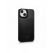 iCarer CE Oil Wax Premium Leather Folio Case Läderfodral iPhone 14 Plus Magnetic Flip MagSafe Black (AKI14220707-BK)