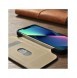 iCarer CE Oil Wax Premium Leather Folio Case Läderfodral iPhone 14 Plus Magnetic Flip MagSafe Black (AKI14220707-BK)