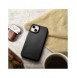 iCarer CE Oil Wax Premium Leather Folio Case Läderfodral iPhone 14 Plus Magnetic Flip MagSafe Black (AKI14220707-BK)