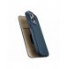 iCarer CE Oil Wax Premium Leather Folio Case Läderfodral iPhone 14 Pro Magnetic Flip MagSafe Blue (AKI14220706-BU)