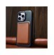 iCarer CE Oil Wax Premium Leather Folio Case Läderfodral iPhone 14 Pro Magnetic Flip MagSafe Blue (AKI14220706-BU)
