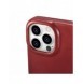 iCarer CE Oil Wax Premium Läder Foliofodral Läderfodral iPhone 14 Pro Magnetic Flip MagSafe Röd (AKI14220706-RD)