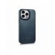 iCarer CE Oil Wax Premium Leather Folio Case Läderfodral iPhone 14 Pro Max Magnetic Flip MagSafe Blue (AKI14220708-BU)