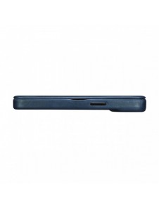 iCarer CE Oil Wax Premium Leather Folio Case Läderfodral iPhone 14 Pro Max Magnetic Flip MagSafe Blue (AKI14220708-BU)