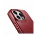 iCarer CE Oil Wax Premium Leather Folio Case Läderfodral iPhone 14 Pro Max Magnetic Flip MagSafe Röd (AKI14220708-RD)