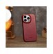 iCarer CE Oil Wax Premium Leather Folio Case Läderfodral iPhone 14 Pro Max Magnetic Flip MagSafe Röd (AKI14220708-RD)