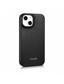 iCarer CE Premium Leather Folio Fodral iPhone 14 Plus Magnetic Flip Leather Folio Fodral MagSafe svart (WMI14220715-BK)