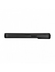 iCarer CE Premium Leather Folio Fodral iPhone 14 Plus Magnetic Flip Leather Folio Fodral MagSafe svart (WMI14220715-BK)