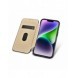 iCarer CE Premium Leather Folio Fodral iPhone 14 Plus Magnetic Flip Leather Folio Fodral MagSafe svart (WMI14220715-BK)