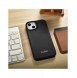 iCarer CE Premium Leather Folio Fodral iPhone 14 Plus Magnetic Flip Leather Folio Fodral MagSafe svart (WMI14220715-BK)