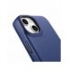 iCarer CE Premium Leather Folio Case iPhone 14 Plus Magnetic Flip Leather Folio Case MagSafe Blue (WMI14220715-BU)