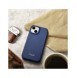 iCarer CE Premium Leather Folio Case iPhone 14 Plus Magnetic Flip Leather Folio Case MagSafe Blue (WMI14220715-BU)