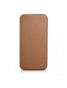 iCarer CE Premium Leather Folio Case iPhone 14 Plus Magnetic Flip Leather Folio Case MagSafe Brown (WMI14220715-BN)