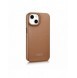 iCarer CE Premium Leather Folio Case iPhone 14 Plus Magnetic Flip Leather Folio Case MagSafe Brown (WMI14220715-BN)