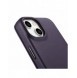 iCarer CE Premium Leather Folio Case iPhone 14 Plus Magnetic Flip Leather Folio Case MagSafe Dark Purple (WMI14220715-DP)