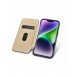 iCarer CE Premium Leather Folio Case iPhone 14 Plus Magnetic Flip Leather Folio Case MagSafe Dark Purple (WMI14220715-DP)