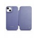 iCarer CE Premium Leather Folio Case iPhone 14 Plus Magnetic Flip Leather Folio Case MagSafe Light Purple (WMI14220715-LP)