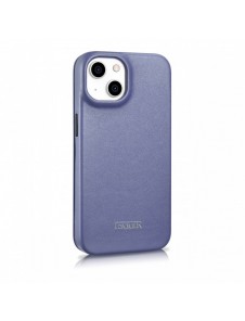 iCarer CE Premium Leather Folio Case iPhone 14 Plus Magnetic Flip Leather Folio Case MagSafe Light Purple (WMI14220715-LP)