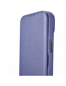iCarer CE Premium Leather Folio Case iPhone 14 Plus Magnetic Flip Leather Folio Case MagSafe Light Purple (WMI14220715-LP)