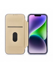 iCarer CE Premium Leather Folio Case iPhone 14 Plus Magnetic Flip Leather Folio Case MagSafe Light Purple (WMI14220715-LP)
