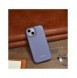iCarer CE Premium Leather Folio Case iPhone 14 Plus Magnetic Flip Leather Folio Case MagSafe Light Purple (WMI14220715-LP)