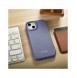 iCarer CE Premium Leather Folio Case iPhone 14 Plus Magnetic Flip Leather Folio Case MagSafe Light Purple (WMI14220715-LP)