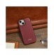 iCarer CE Premium Leather Folio Fodral iPhone 14 Plus Magnetic Flip Leather Folio Fodral MagSafe Röd (WMI14220715-RD)