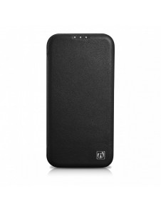 iCarer CE Premium Leather Folio Fodral iPhone 14 Pro Magnetic Flip Leather Folio Fodral MagSafe svart (WMI14220714-BK)
