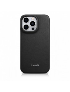 iCarer CE Premium Leather Folio Fodral iPhone 14 Pro Magnetic Flip Leather Folio Fodral MagSafe svart (WMI14220714-BK)