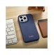 iCarer CE Premium Leather Folio Case iPhone 14 Pro Magnetic Flip Leather Folio Case MagSafe Blue (WMI14220714-BU)