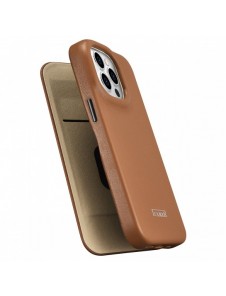 iCarer CE Premium Leather Folio Fodral iPhone 14 Pro Magnetic Flip Leather Folio Fodral MagSafe brun (WMI14220714-BN)