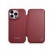 iCarer CE Premium Leather Folio Fodral iPhone 14 Pro Magnetic Flip Leather Folio Fodral MagSafe Röd (WMI14220714-RD)