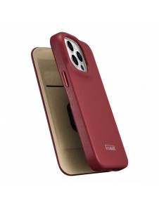 iCarer CE Premium Leather Folio Fodral iPhone 14 Pro Magnetic Flip Leather Folio Fodral MagSafe Röd (WMI14220714-RD)