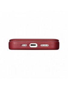 iCarer CE Premium Leather Folio Case iPhone 14 Pro Max Magnetic Flip Cover MagSafe Röd (WMI14220716-RD)