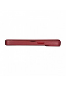 iCarer CE Premium Leather Folio Case iPhone 14 Pro Max Magnetic Flip Cover MagSafe Röd (WMI14220716-RD)