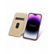 iCarer CE Premium Leather Folio Case iPhone 14 Pro Max Magnetic Flip Cover MagSafe Röd (WMI14220716-RD)