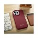 iCarer CE Premium Leather Folio Case iPhone 14 Pro Max Magnetic Flip Cover MagSafe Röd (WMI14220716-RD)