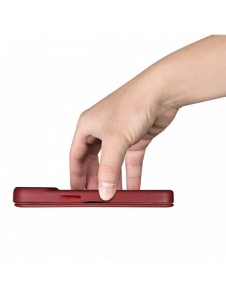 iCarer CE Premium Leather Folio Case iPhone 14 Pro Max Magnetic Flip Cover MagSafe Röd (WMI14220716-RD)