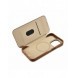 iCarer CE Premium Leather Folio Case iPhone 14 Pro Max Magnetic Flip Leather Folio Case MagSafe Brown (WMI14220716-BN)