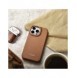 iCarer CE Premium Leather Folio Case iPhone 14 Pro Max Magnetic Flip Leather Folio Case MagSafe Brown (WMI14220716-BN)