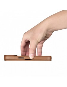 iCarer CE Premium Leather Folio Case iPhone 14 Pro Max Magnetic Flip Leather Folio Case MagSafe Brown (WMI14220716-BN)