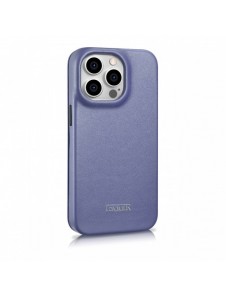 iCarer CE Premium Läder Foliofodral iPhone 14 Pro Max Magnetic Flip Läder Foliofodral MagSafe Ljuslila (WMI14220716-LP)