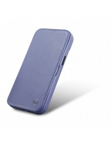 iCarer CE Premium Läder Foliofodral iPhone 14 Pro Max Magnetic Flip Läder Foliofodral MagSafe Ljuslila (WMI14220716-LP)