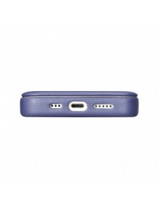 iCarer CE Premium Läder Foliofodral iPhone 14 Pro Max Magnetic Flip Läder Foliofodral MagSafe Ljuslila (WMI14220716-LP)