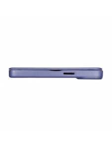 iCarer CE Premium Läder Foliofodral iPhone 14 Pro Max Magnetic Flip Läder Foliofodral MagSafe Ljuslila (WMI14220716-LP)